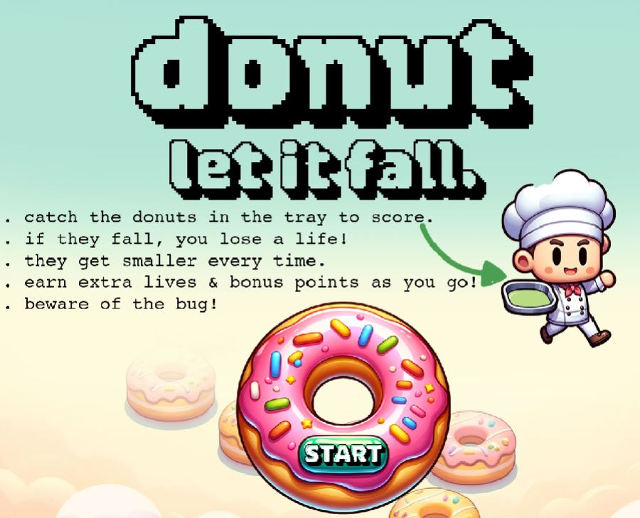 donut let it fall game